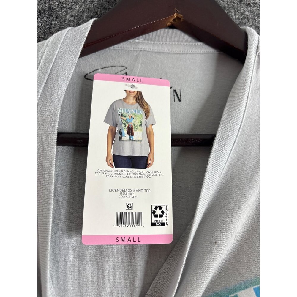 Shania Twain Graphic T-Shirt Band Tee Small S Grey 100% Cotton - Picture 5 of 9